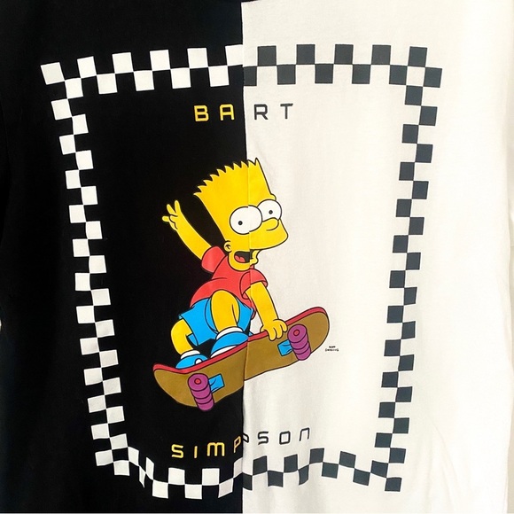 Bart Simpson T-Shirt - Black and White - Picture 3 of 5